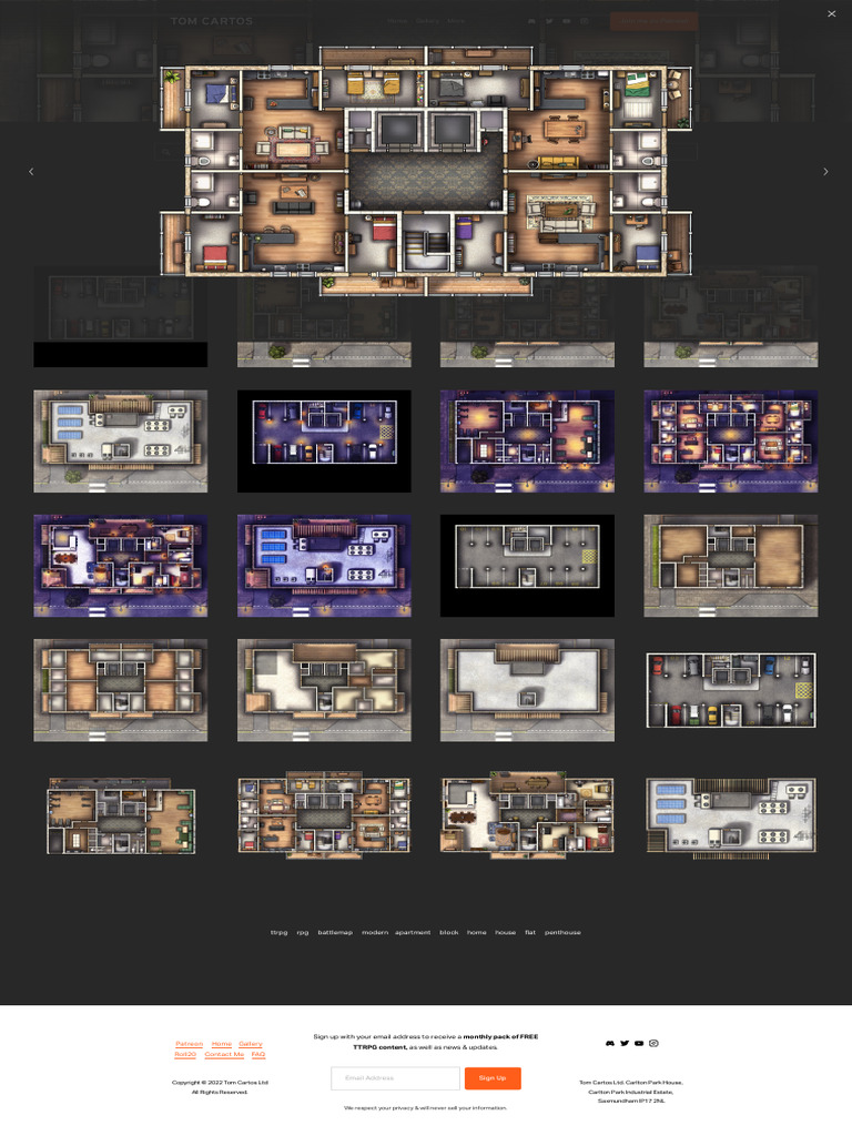 Free TTRPG Apartment Block Maps | PDF