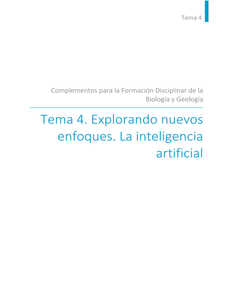 Tema 4 Explorando Nuevos Enfoques La Inteligencia Artificial | PDF ...