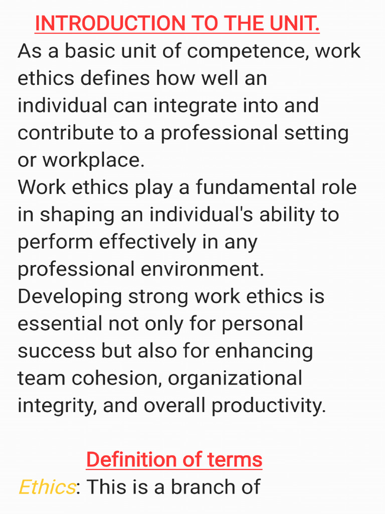 Work Ethics - 240923 - 163643 - 034222 | PDF