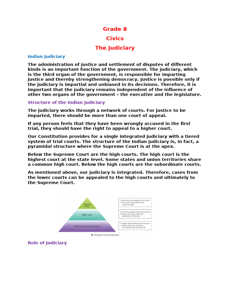 Overview of the Indian Judiciary System | PDF | Supreme Courts | Appeal
