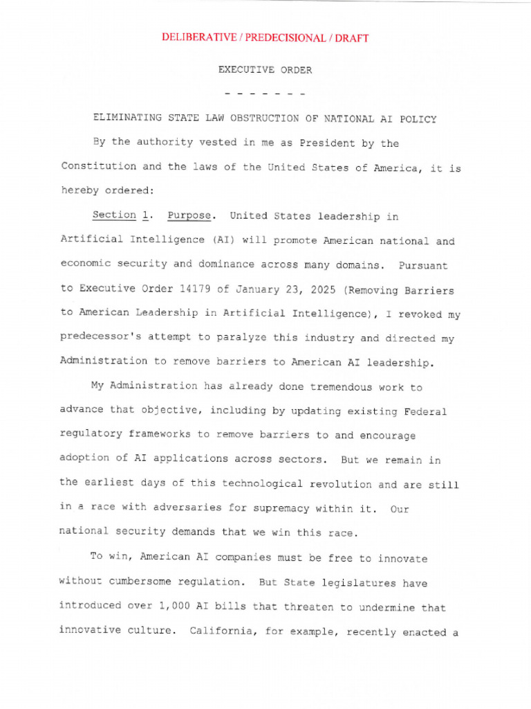 Executive Order Draft | PDF