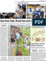 Jornal O Globo de 29 de maio de 2012 pag 25 sobre setor ferroviario