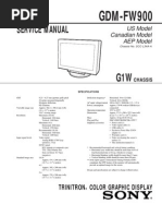 FW900 Service Manual