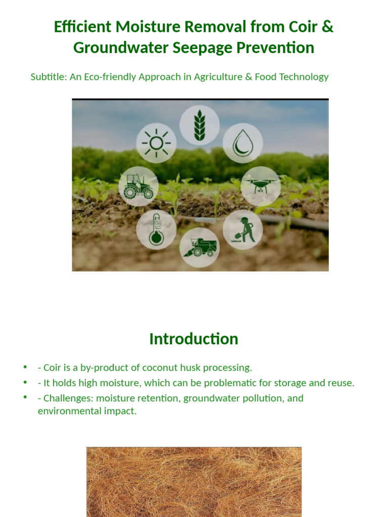 Eco-Friendly Coir Moisture Management Solutions | PDF - Budget Friendly Solutions For Apartment Moisture Control