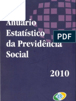 Anuário estatístico da Previdencia Social 2010