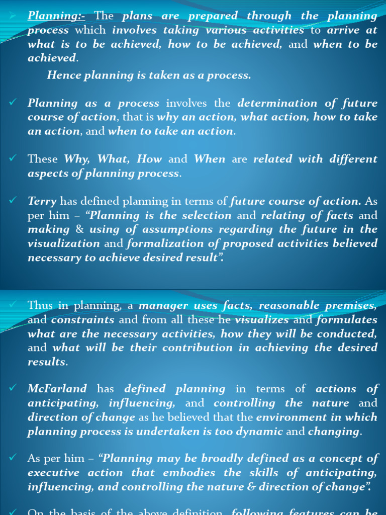 Understanding the Planning Process | PDF | Policy | Strategic Planning