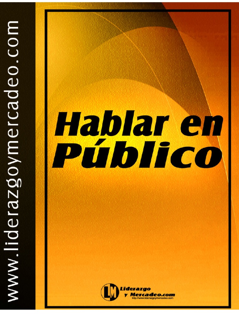 Libro Hablar En Publico Pdf