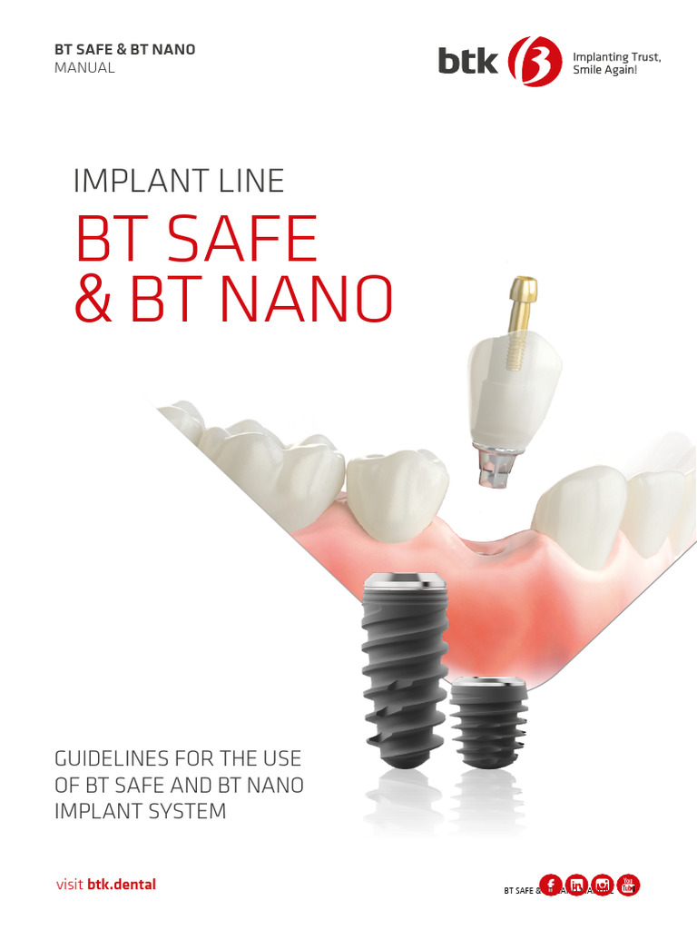 BT SAFE & BT NANO Implant Guidelines | PDF | Dental Implant | Screw