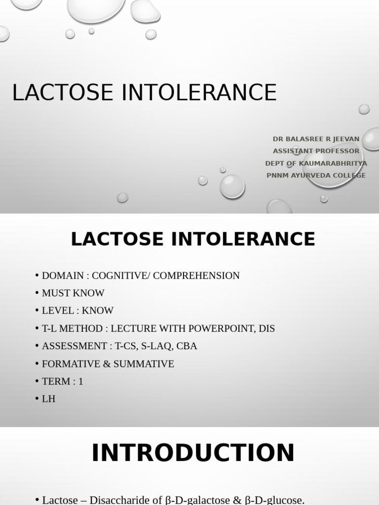 Understanding Lactose Intolerance | PDF