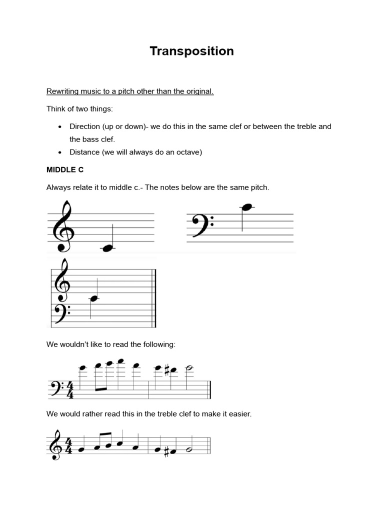 Transposition | PDF