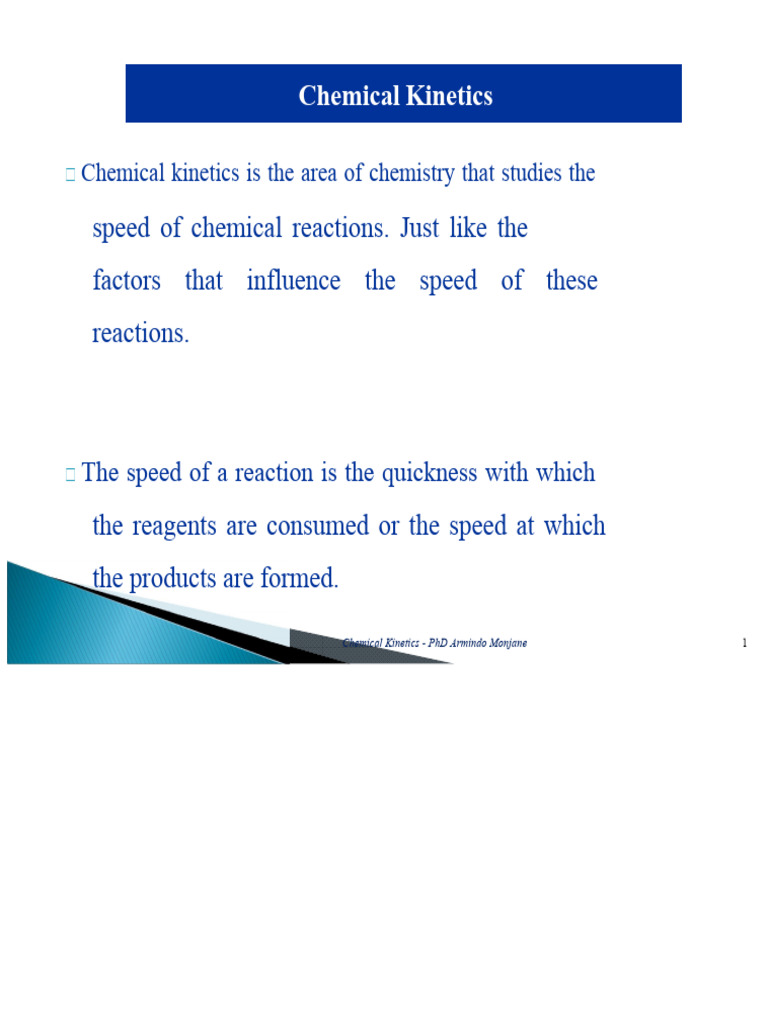 Understanding Chemical Kinetics Factors | PDF | Catalysis | Reaction Rate