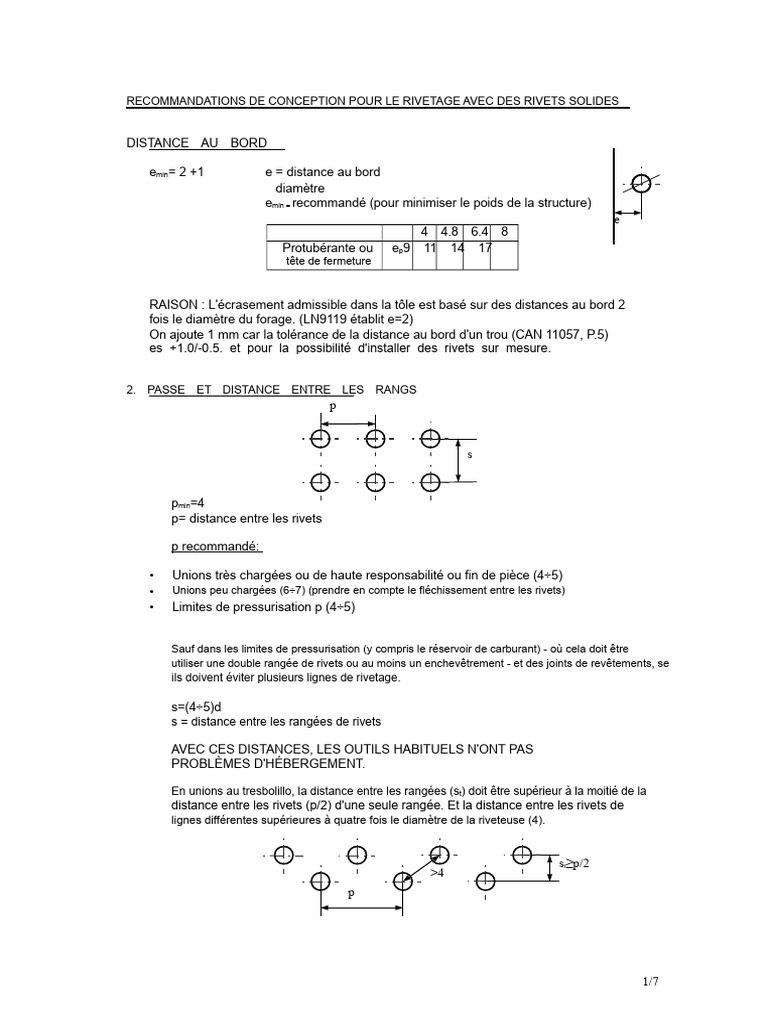 Recommandations pour le rivetage solide | PDF | Rivet