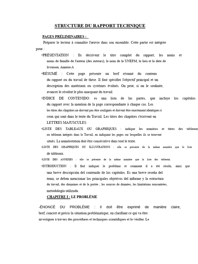 Structure d'un Rapport Technique | PDF | Équations | Pression