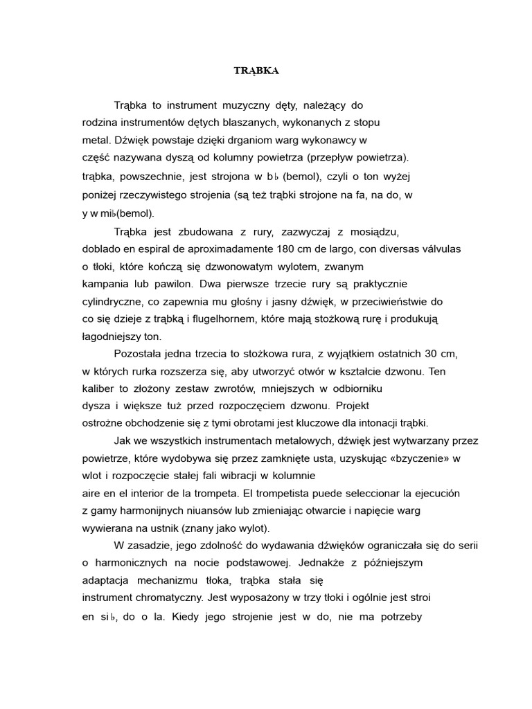 Trąbka | PDF