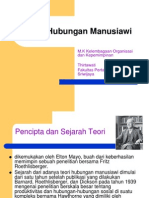 Teori Hubungan Manusiawi