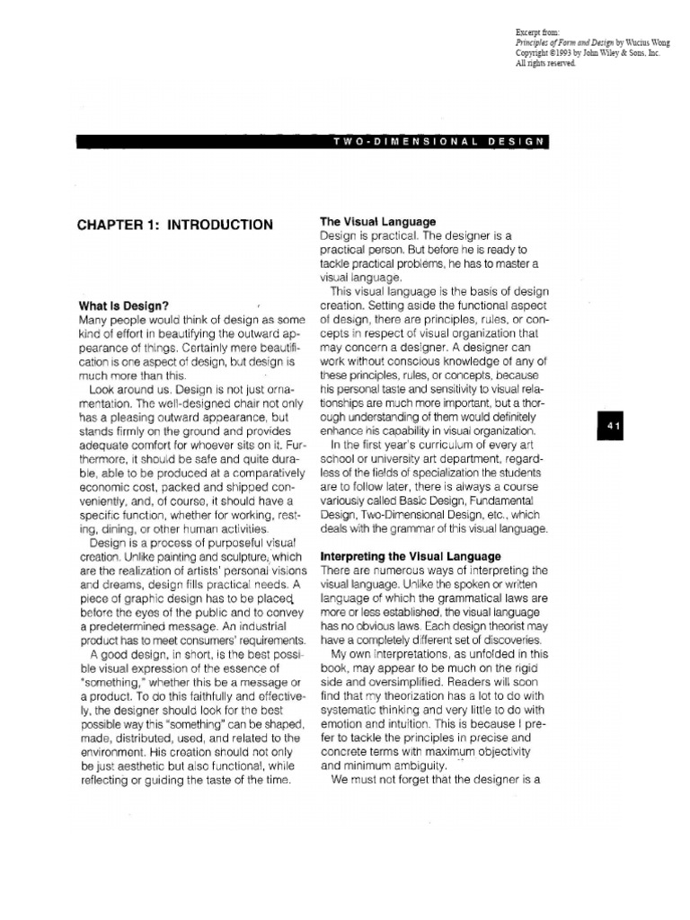 Princ of Form Design | PDF