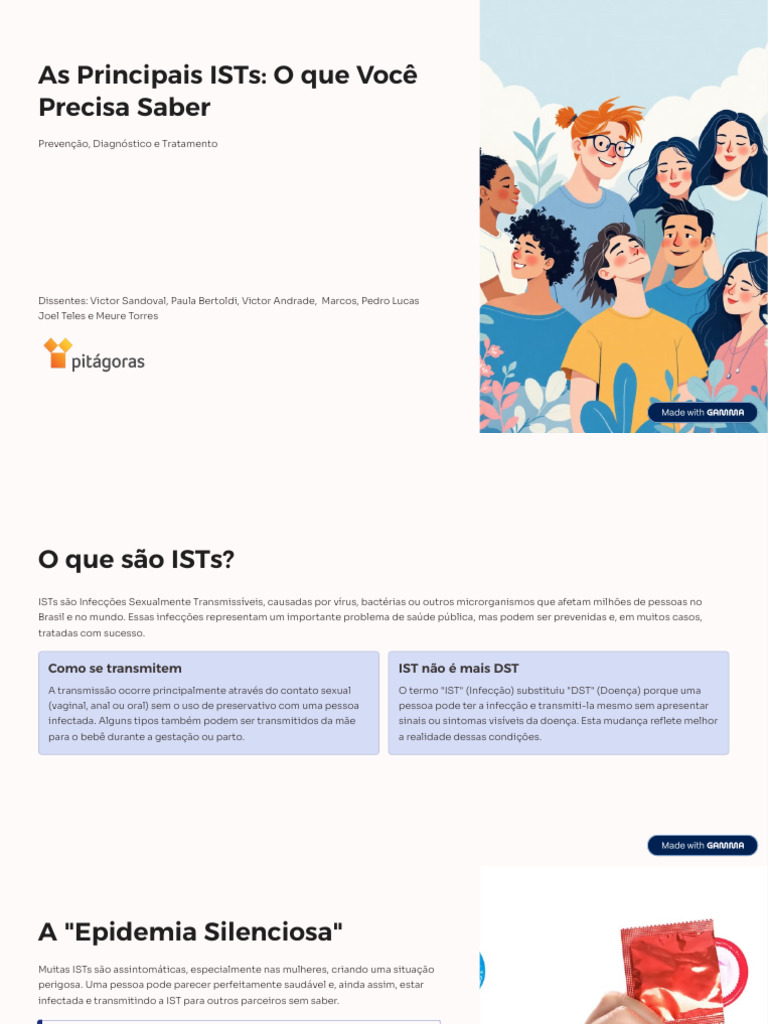 Principais ISTs: Prevenção e Tratamento | PDF | Infecção sexualmente ...