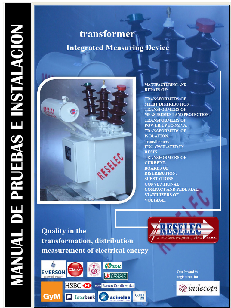 RESELEC - Installation and Testing Manual For TRANSFORMIX | PDF ...
