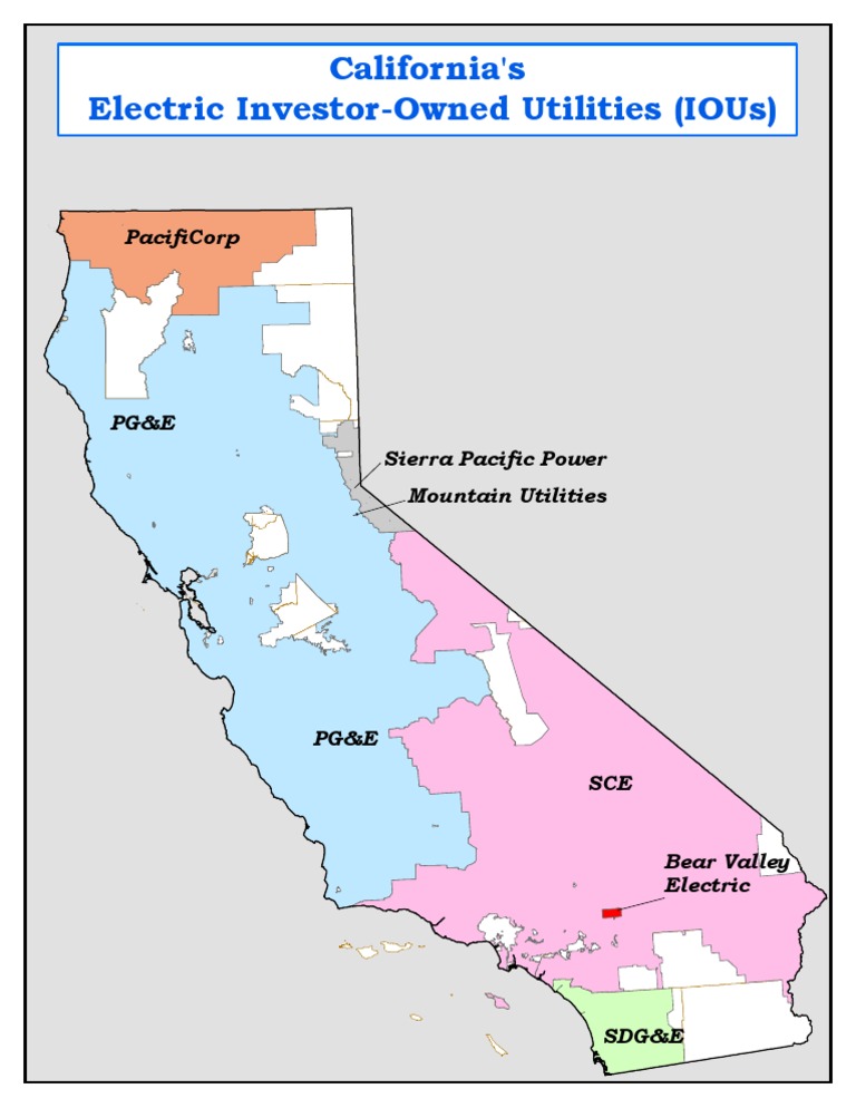 California Electric Investor-Owned Utilities | PDF
