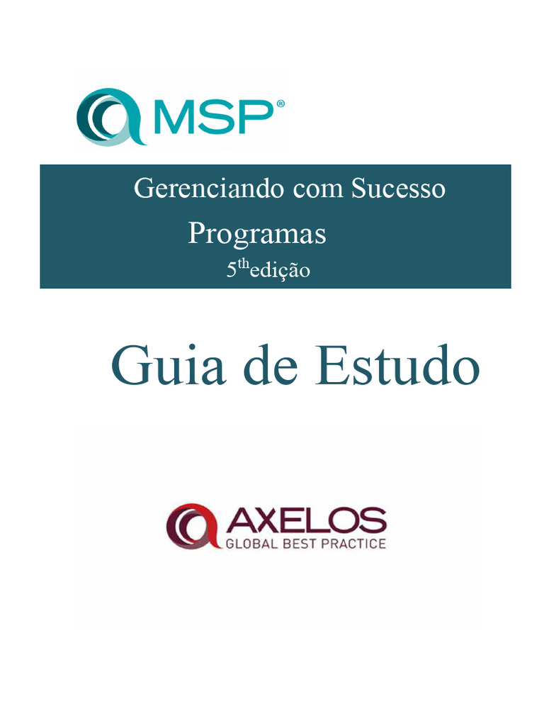 Guia de Estudo para MSP: Preparação Eficaz | PDF | Pensamento | Governança