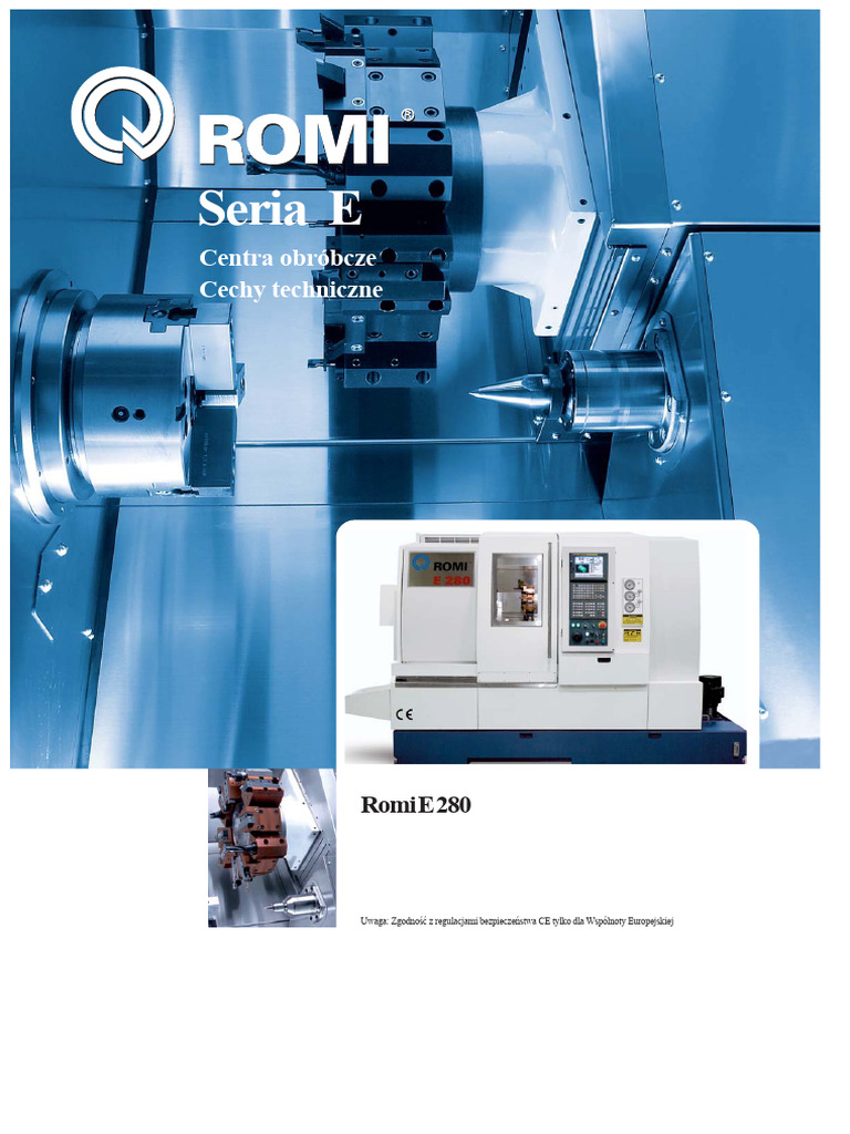 Romi E280 Specyfikacje Techniczne - Uk | PDF