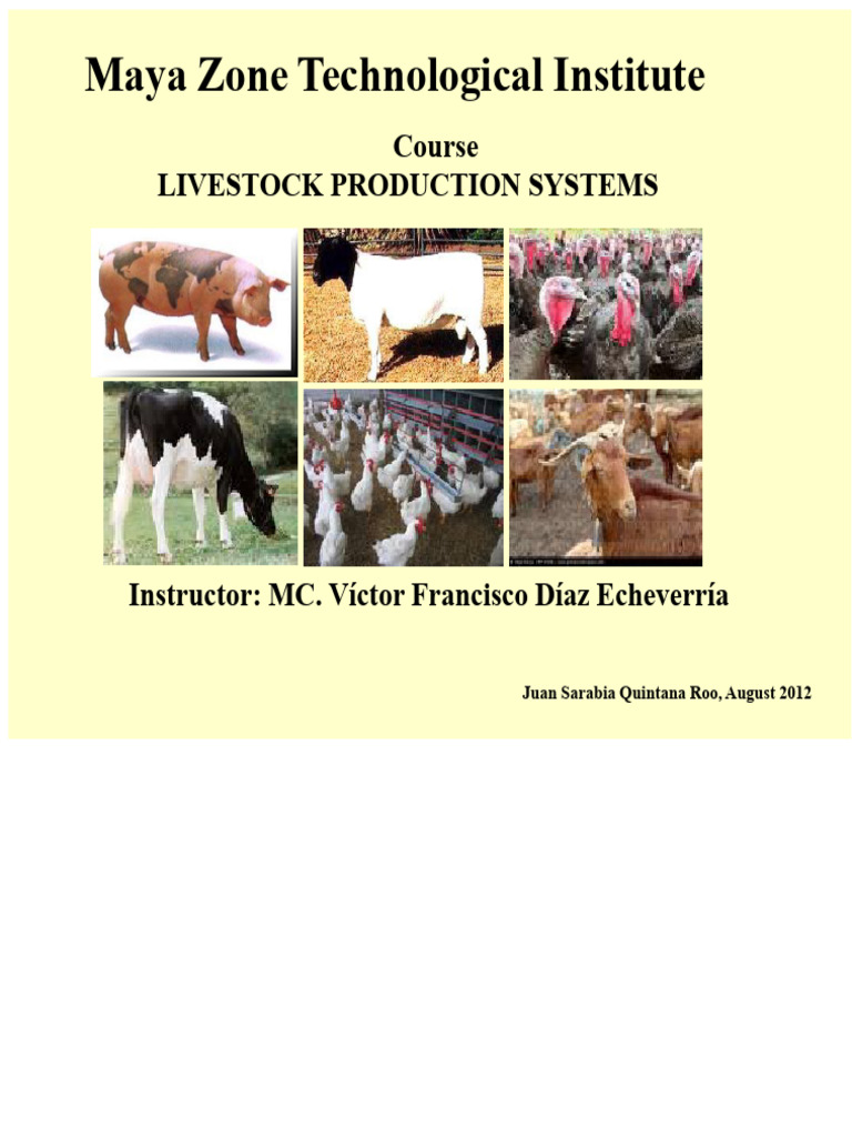 Livestock Production Systems Overview | PDF | Livestock | Agriculture