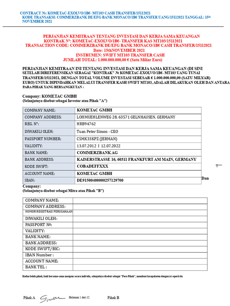 TT TRANSFER DOA 1B | PDF