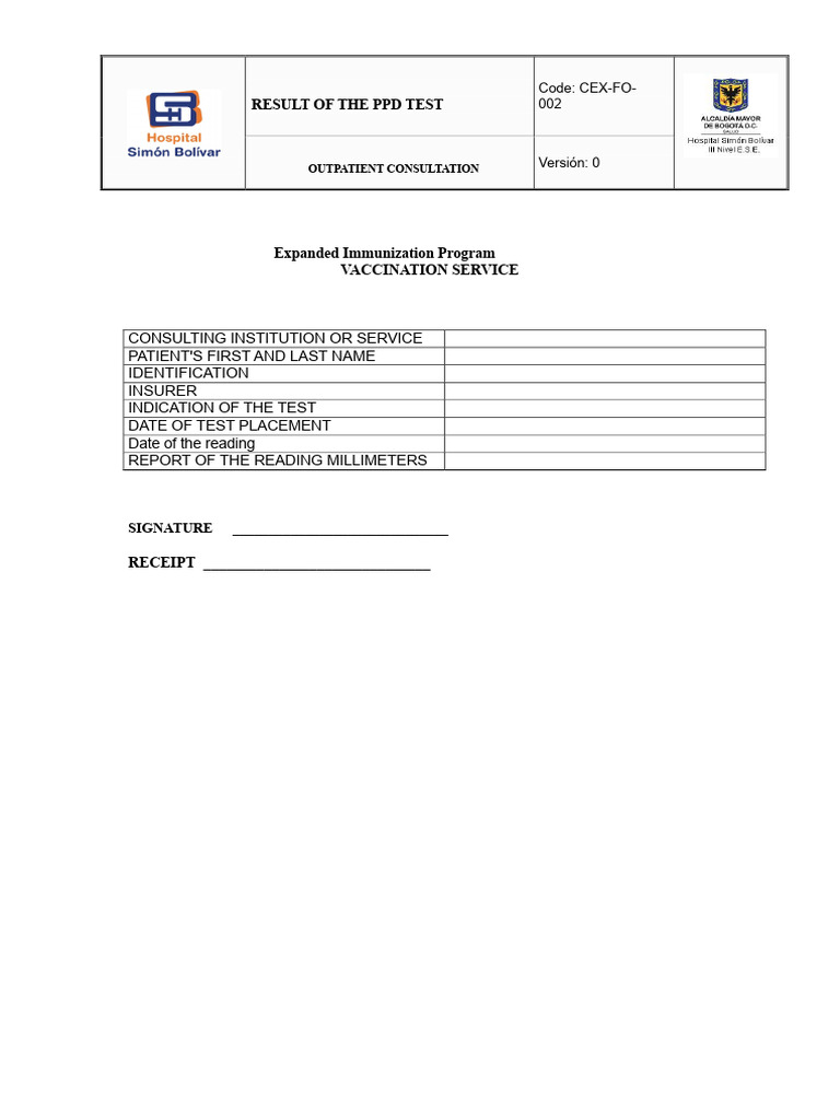 CEX-FO-002 PPD Test Result | PDF