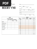 Bells Test Instructions and Scoring | PDF