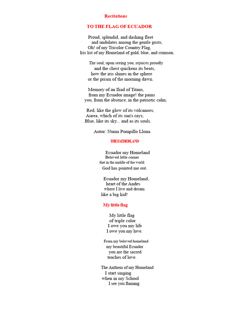 RECITATIONS | PDF