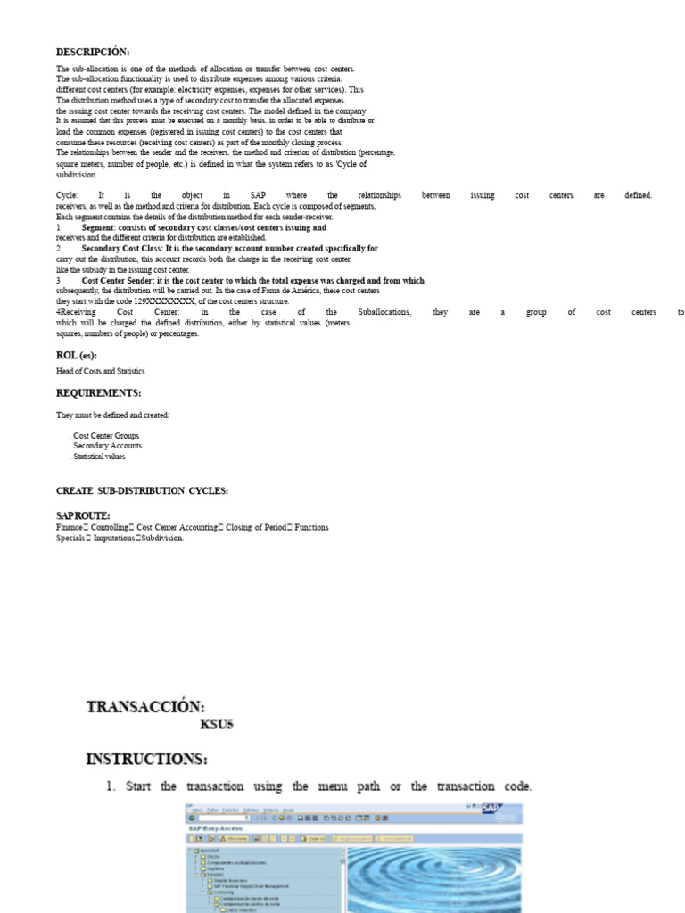 SAP Suballocation Cycle Guide | PDF