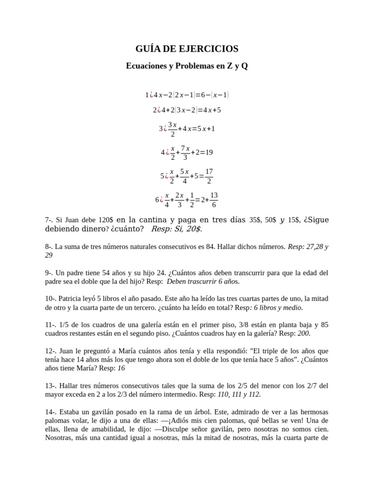 Guía de Ejercicios 3 | PDF
