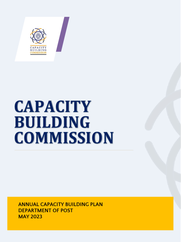 Annual Capacity Building Plan 2023 | PDF