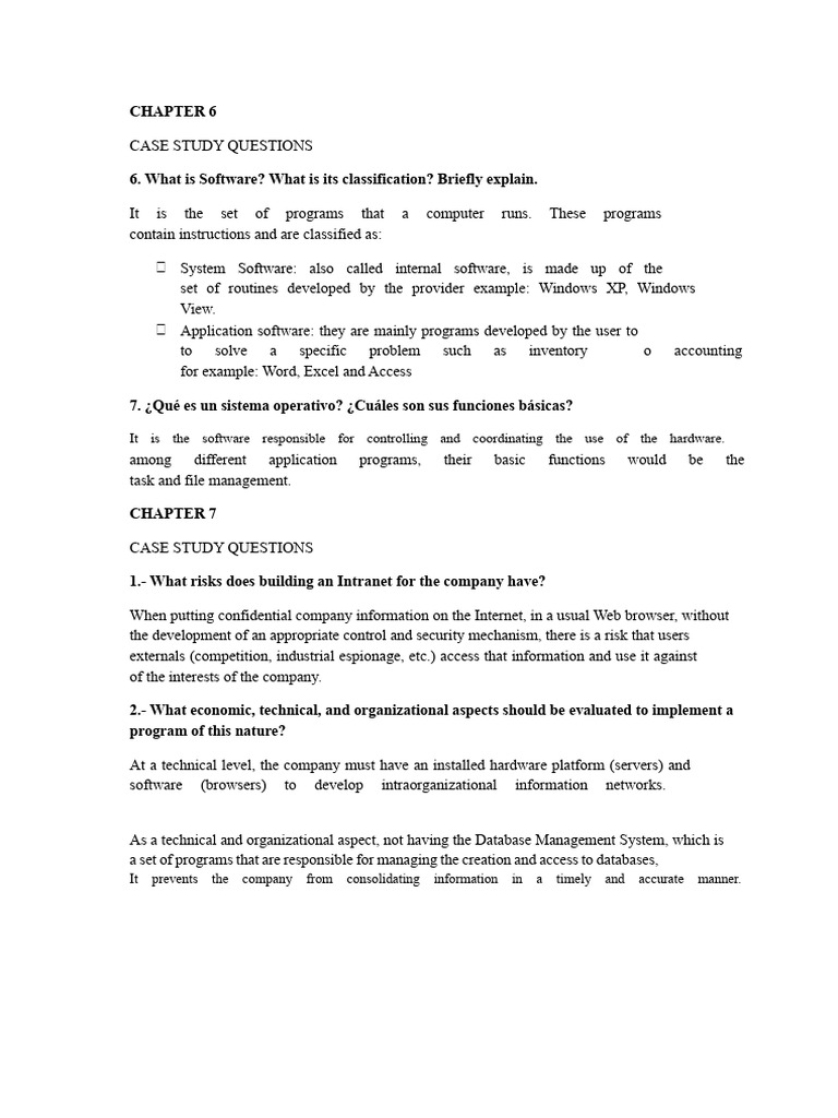Software and Intranet Case Study Insights | PDF | Software | Microsoft ...