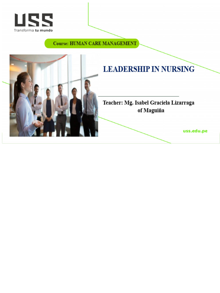 LEADERSHIP | PDF | Leadership | Nursing