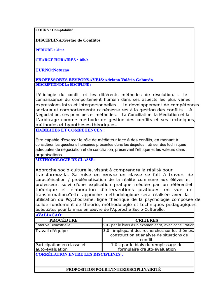 Gestion des Conflits : Méthodes et Compétences | PDF | Résolution de ...