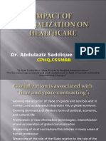 Impact of Globalization On Healthcare