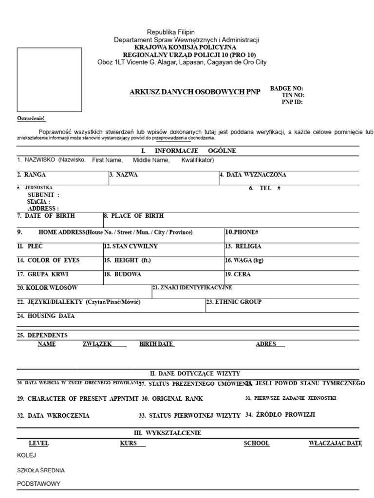 Pds - Format Kraju | PDF