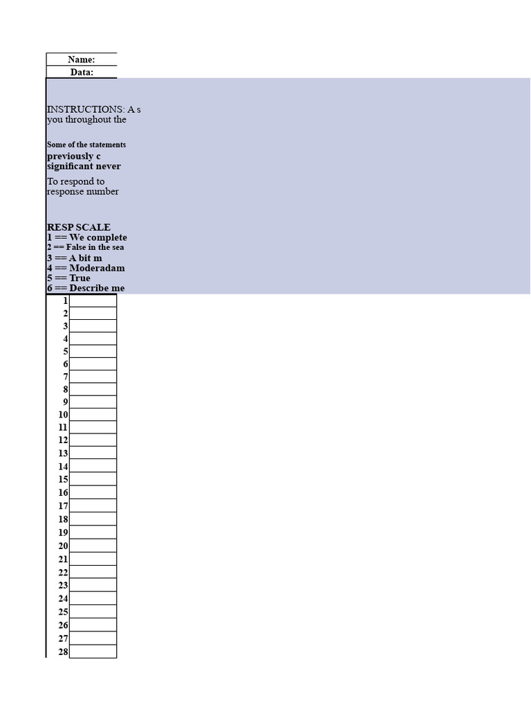 Young Schema Questionnaire Overview | PDF | Shame | Psychological Concepts