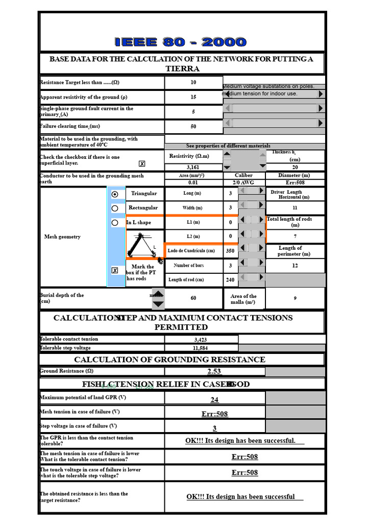 Grounding Resistance Calculation Guide | PDF | Electricity ...