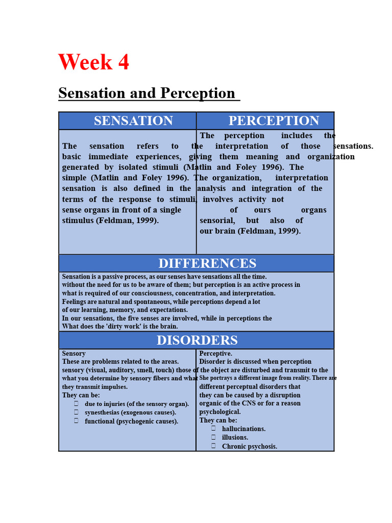 Understanding Sensation and Perception | PDF