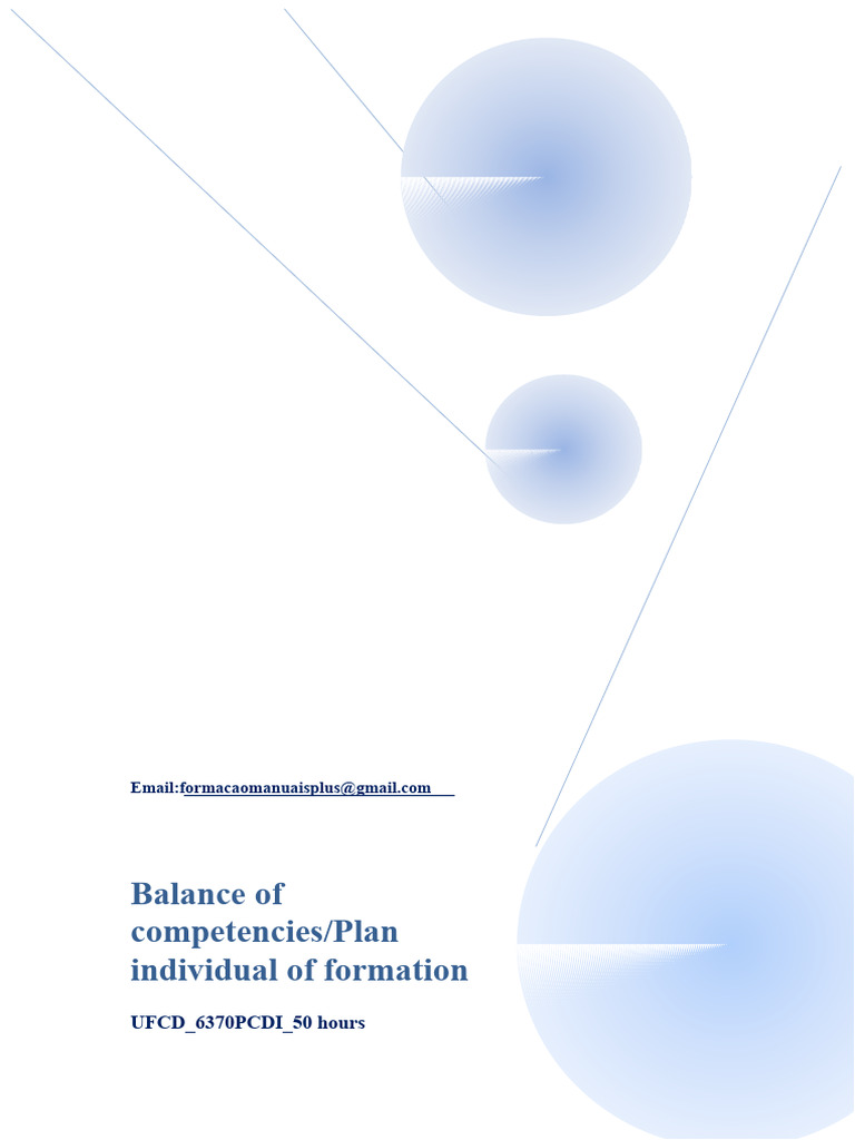 Individual Training Plan & Competency Balance | PDF