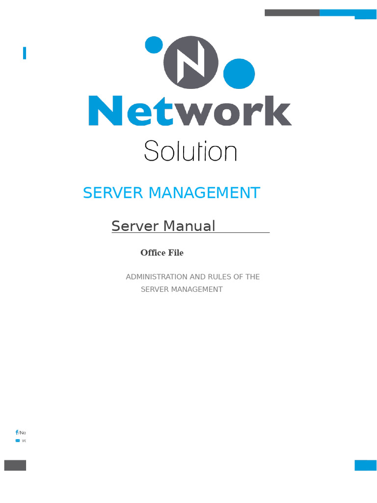 Data Center Manual | PDF | Data Center | Computer Network