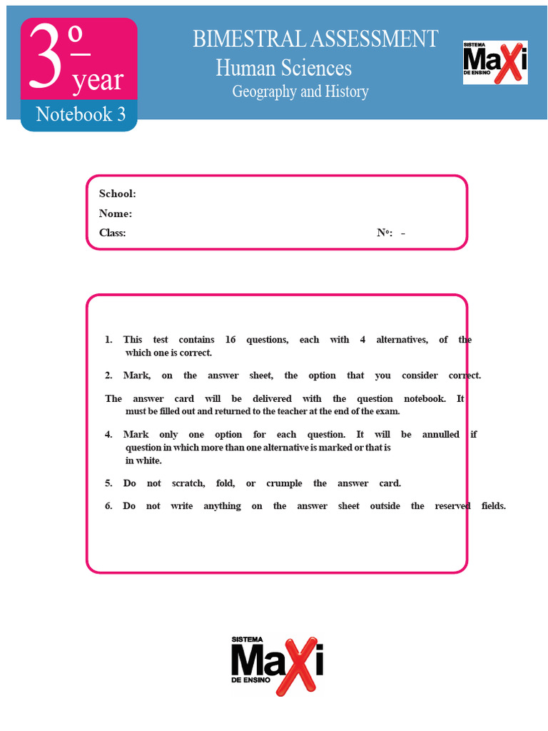 Maxi System - EF I - Humanities - 3rd Year - Notebook 3 - 2023 | PDF ...