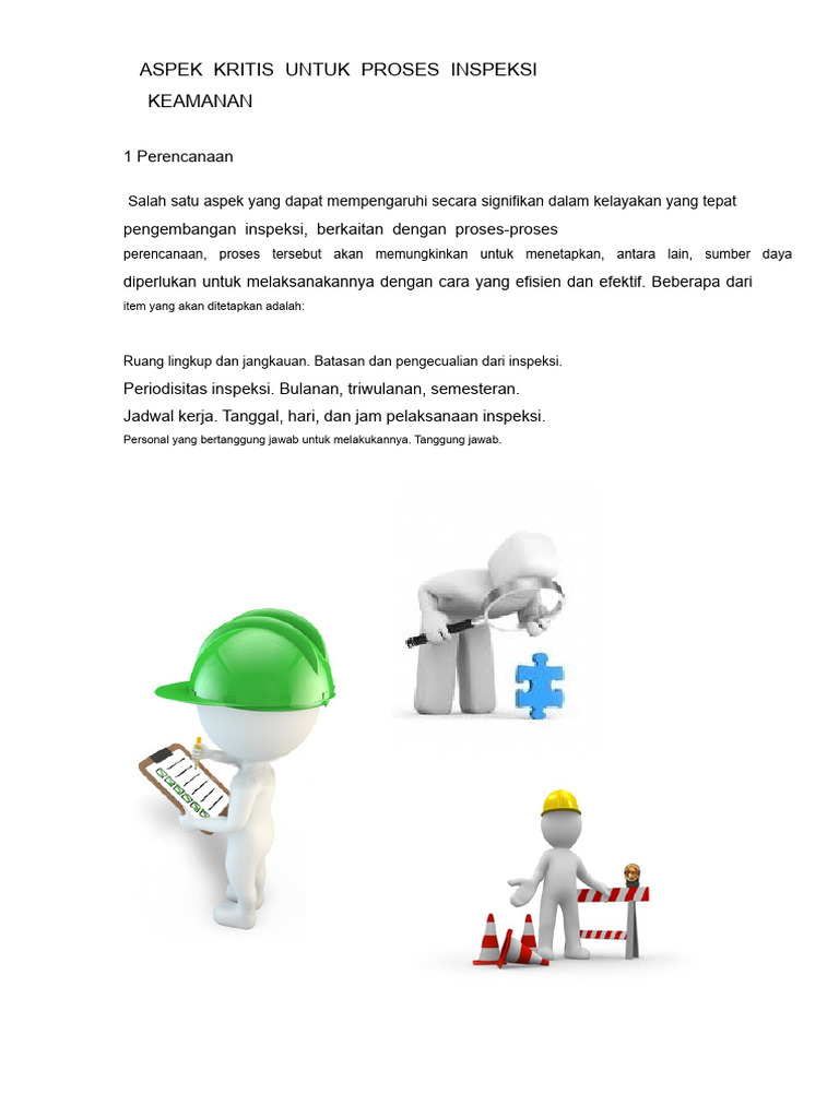 Panduan Inspeksi Keamanan Efektif | PDF
