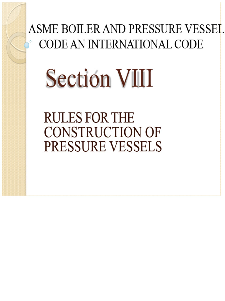 ASME Pressure Vessel Design Guidelines | PDF | Pipe (Fluid Conveyance ...