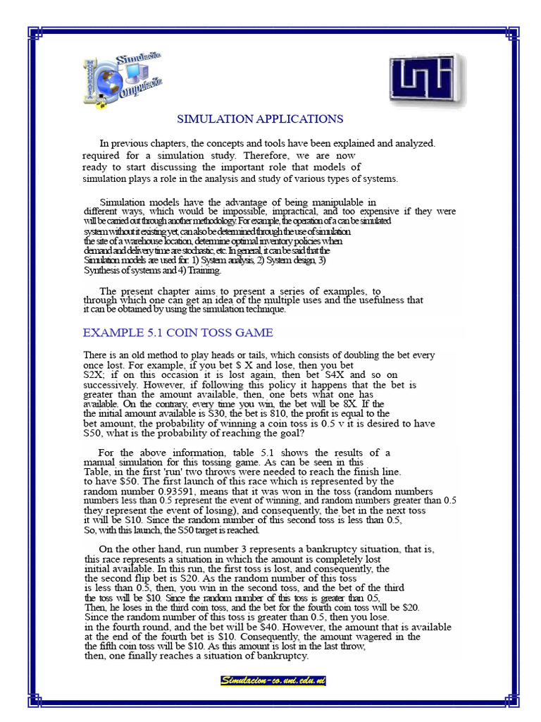 Simulation Applications in System Analysis | PDF | Inventory | Internal ...
