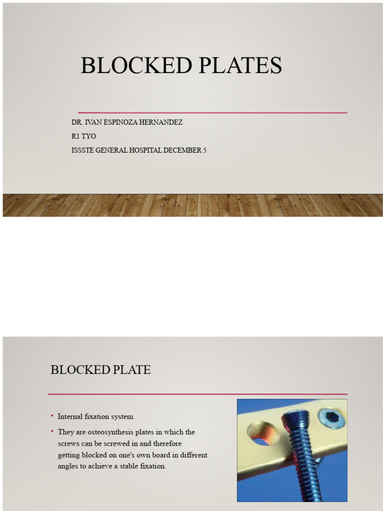 Blocked Plates | PDF | Bone | Dental Implant