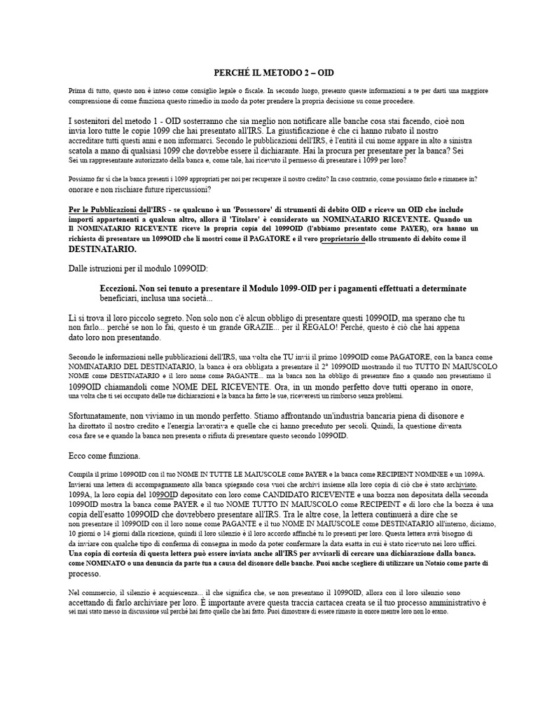 2 - Metodo Oid | PDF