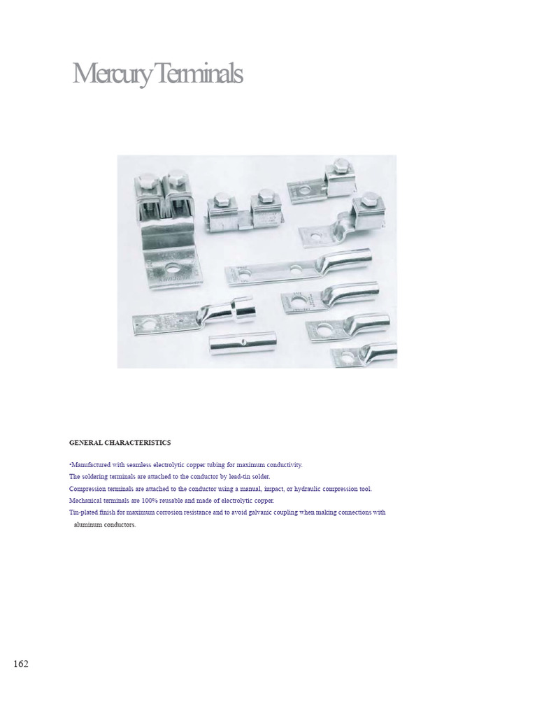 Copper Compression Terminal Specifications | PDF | Electrical Conductor ...